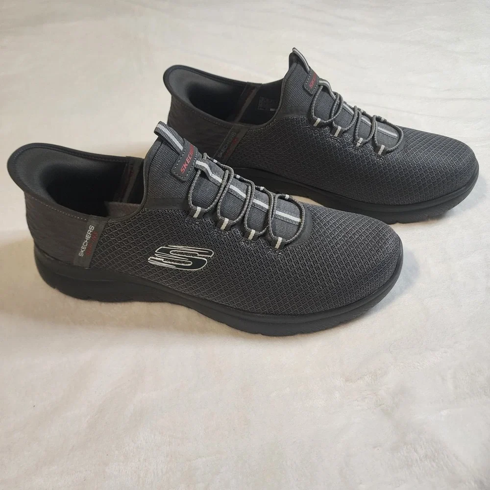 Skechers Slip-ins Summits High Range Dark Gray Sneakers 13 New W/box, Wide Fit